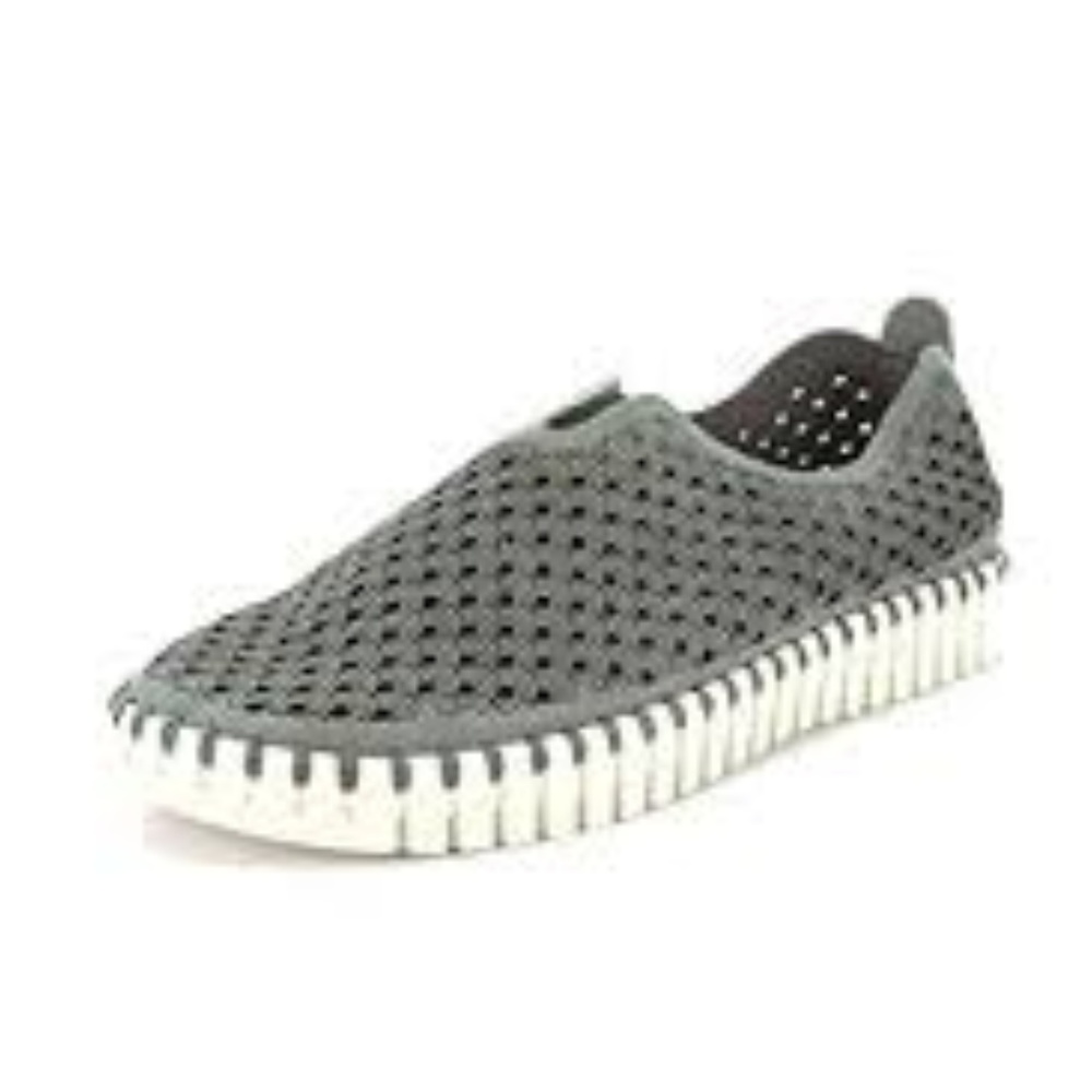 Iles Jacobsen Tulip Slip On Flats Green Size 40